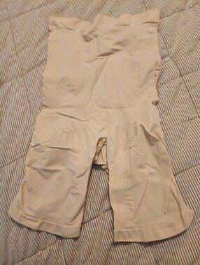 Skims Beige High-Waist Thigh Slimmer Compression Shapewear Shorts New 2XL